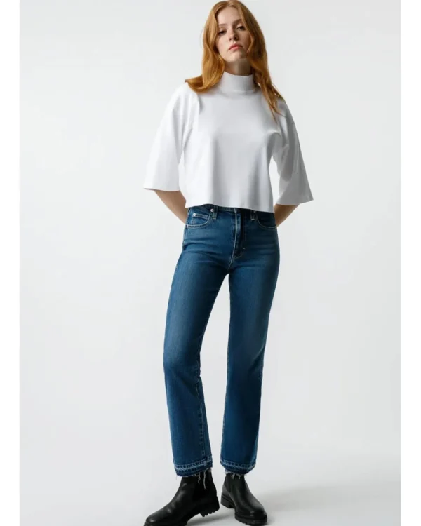 Denim | AMO Bella Crop Crush