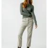 Pants | AMO Easy Trouser Relaxed Crop Straight Pumice
