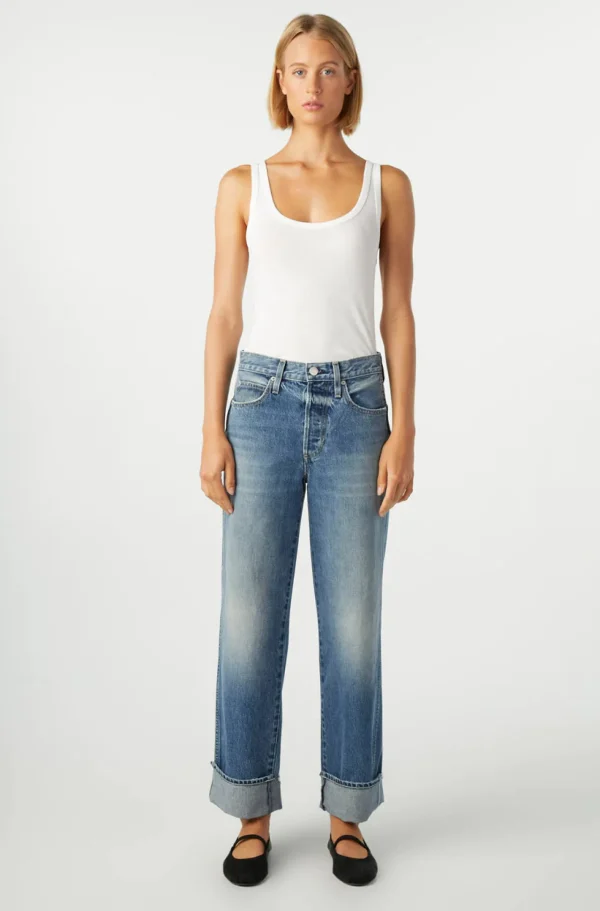 Denim | AMO Sonia Cuffed Jean Taboo