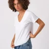 Tanks + Tees | AMO Sweetness V Neck White