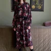 Dresses | An An Londree Waist Dress Black Wines