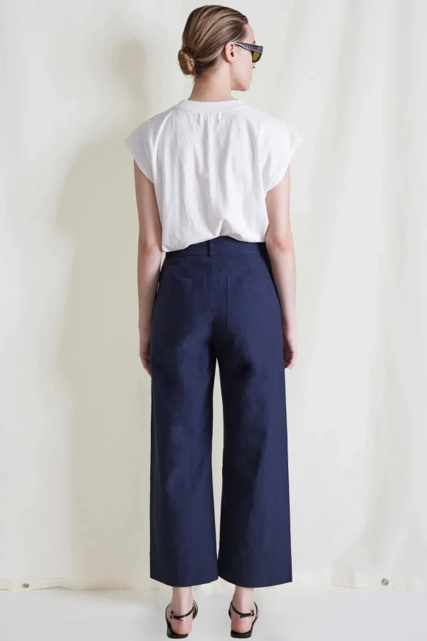Pants | Apiece Apart Classic Merida Pant Navy
