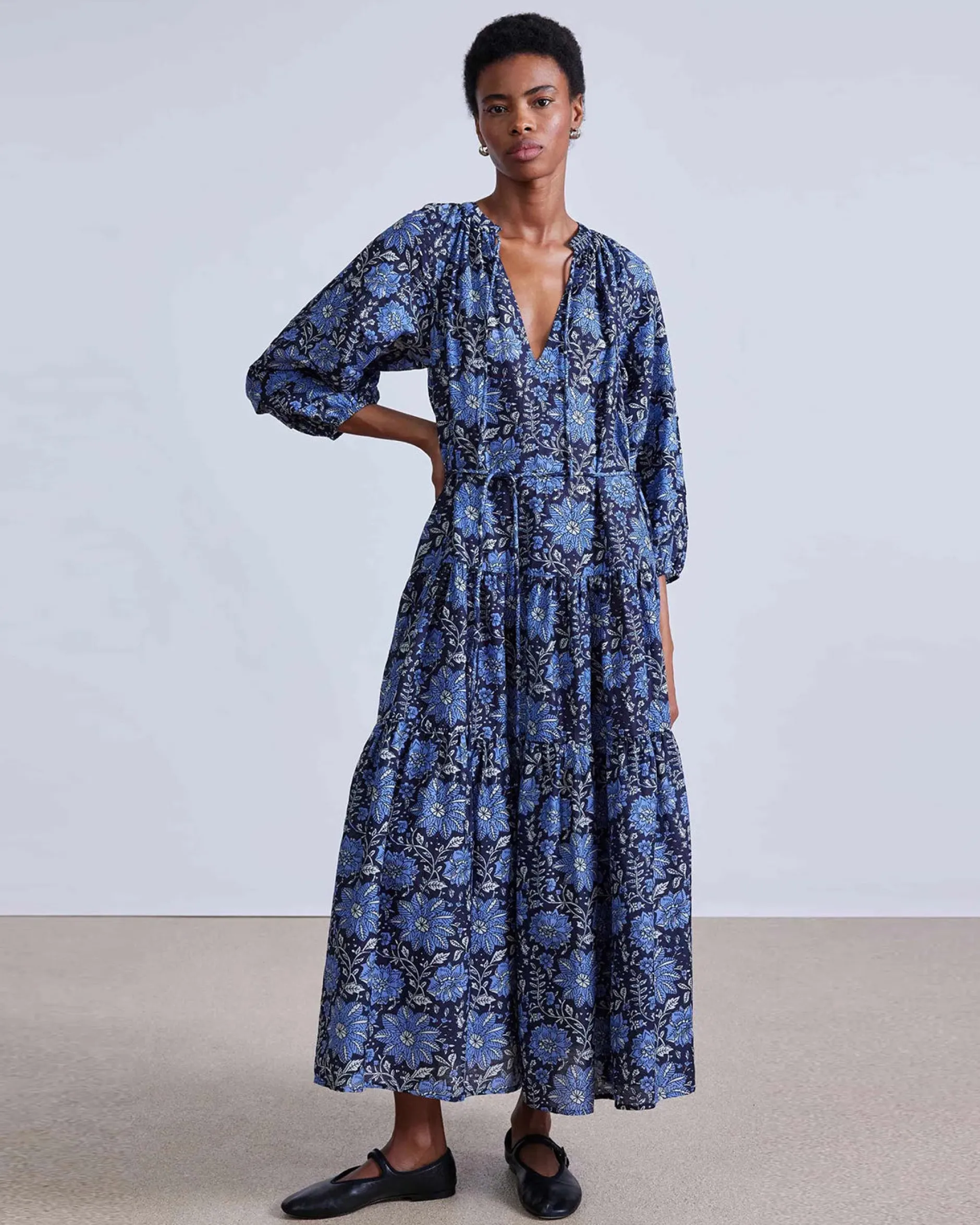 apiece_apart_luminile_tie_0-2.webp Dresses | Apiece Apart Luminile Tier Maxi Dress Heritage Sky