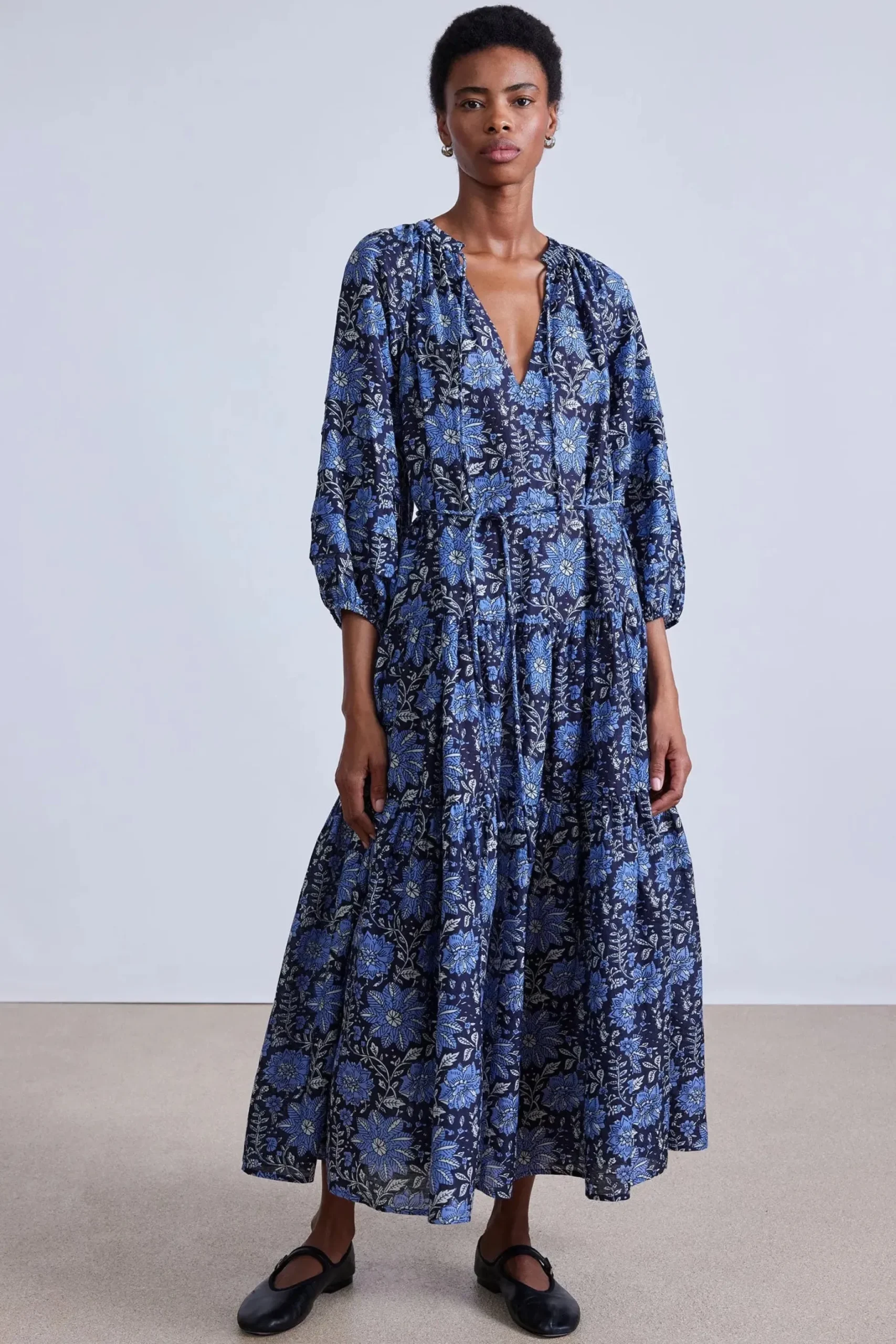 apiece_apart_luminile_tie_1-2.webp Dresses | Apiece Apart Luminile Tier Maxi Dress Heritage Sky