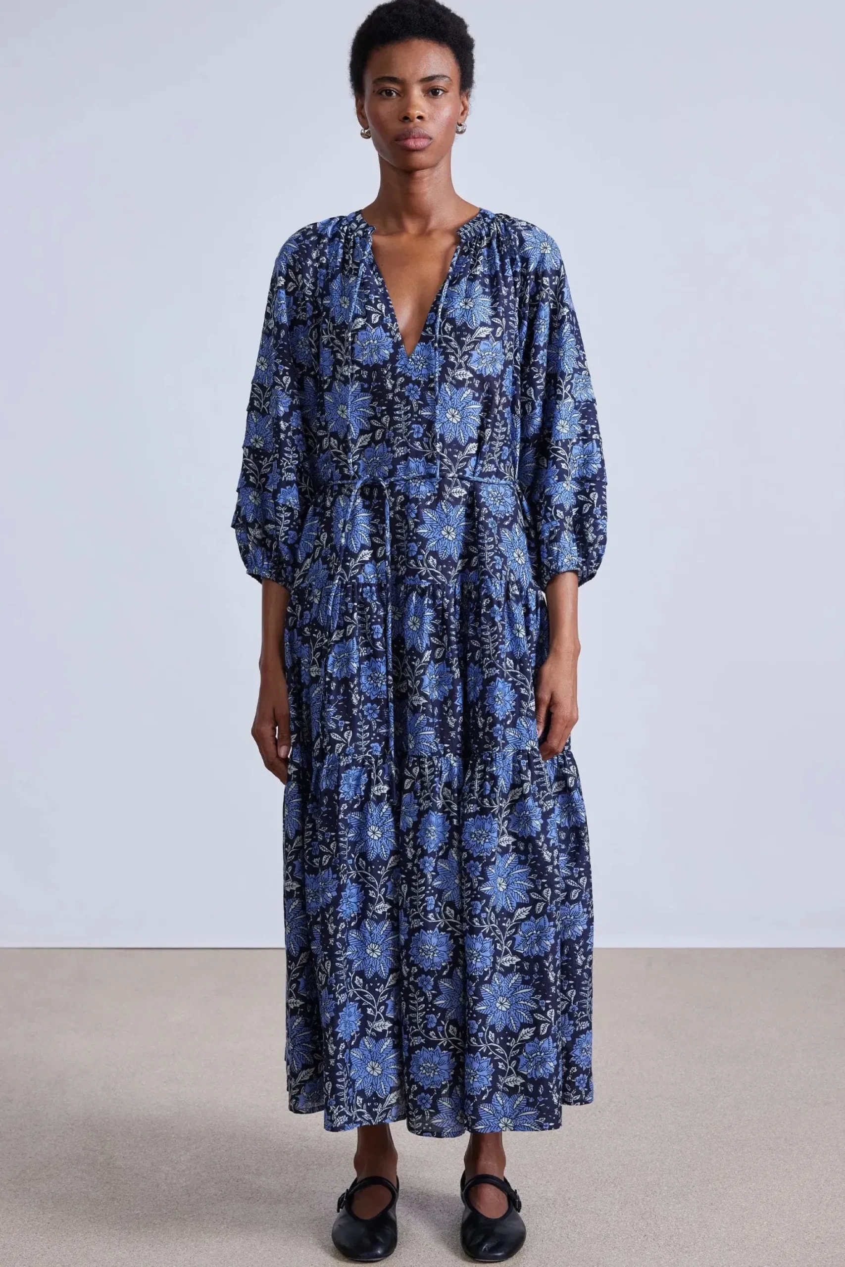 apiece_apart_luminile_tie_2-2.webp Dresses | Apiece Apart Luminile Tier Maxi Dress Heritage Sky