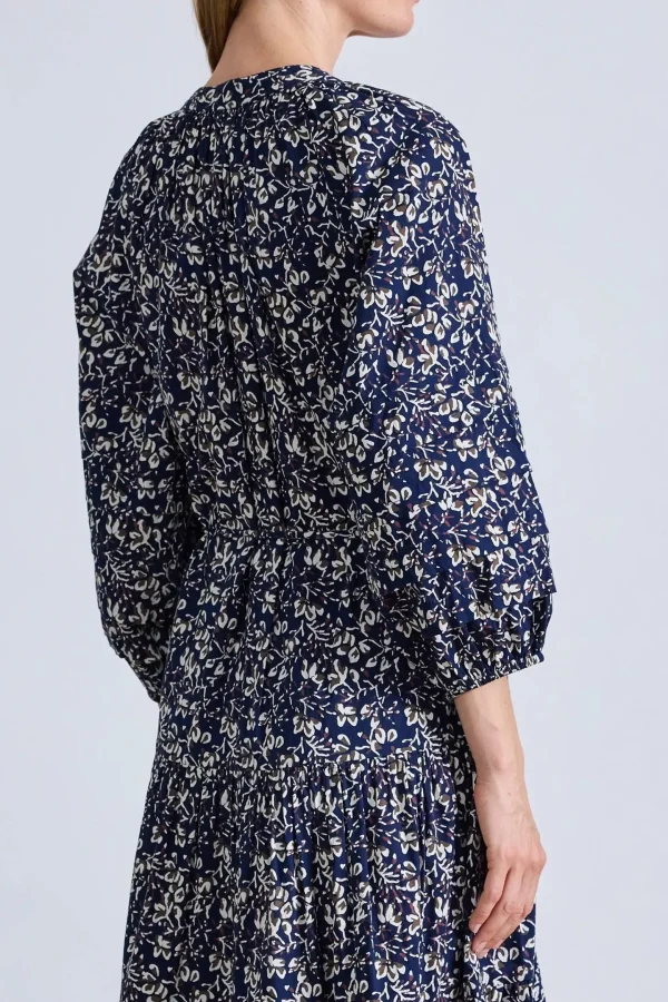 Dresses | Apiece Apart Luminile Tier Maxi Mira Floral Navy