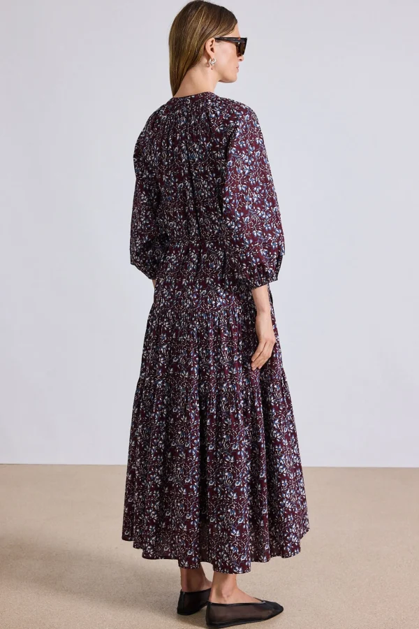 Dresses | Apiece Apart Luminile Tier Maxi Mira Floral Wine Tasting