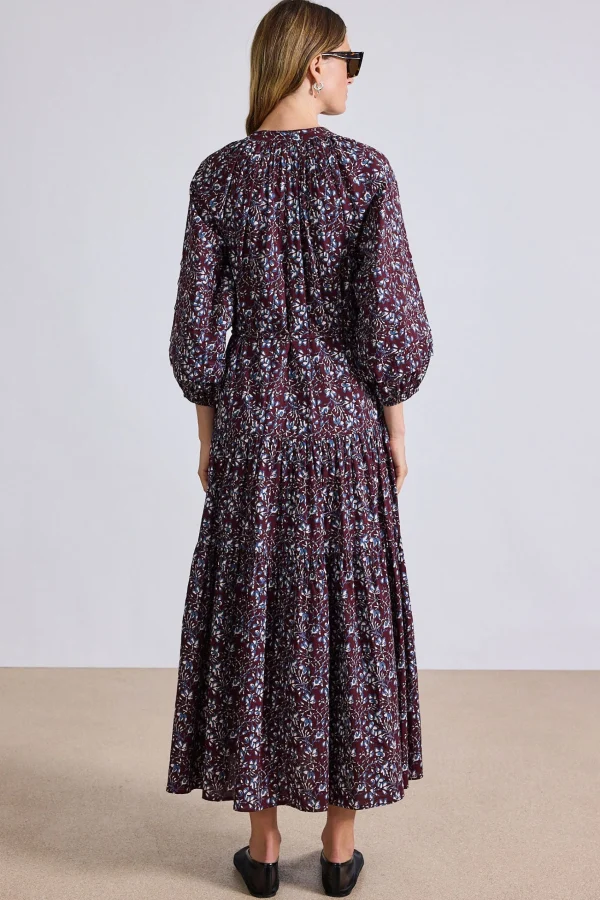 Dresses | Apiece Apart Luminile Tier Maxi Mira Floral Wine Tasting