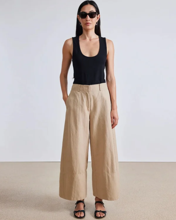 Pants | Apiece Apart Malou Wide Leg Pant Desert