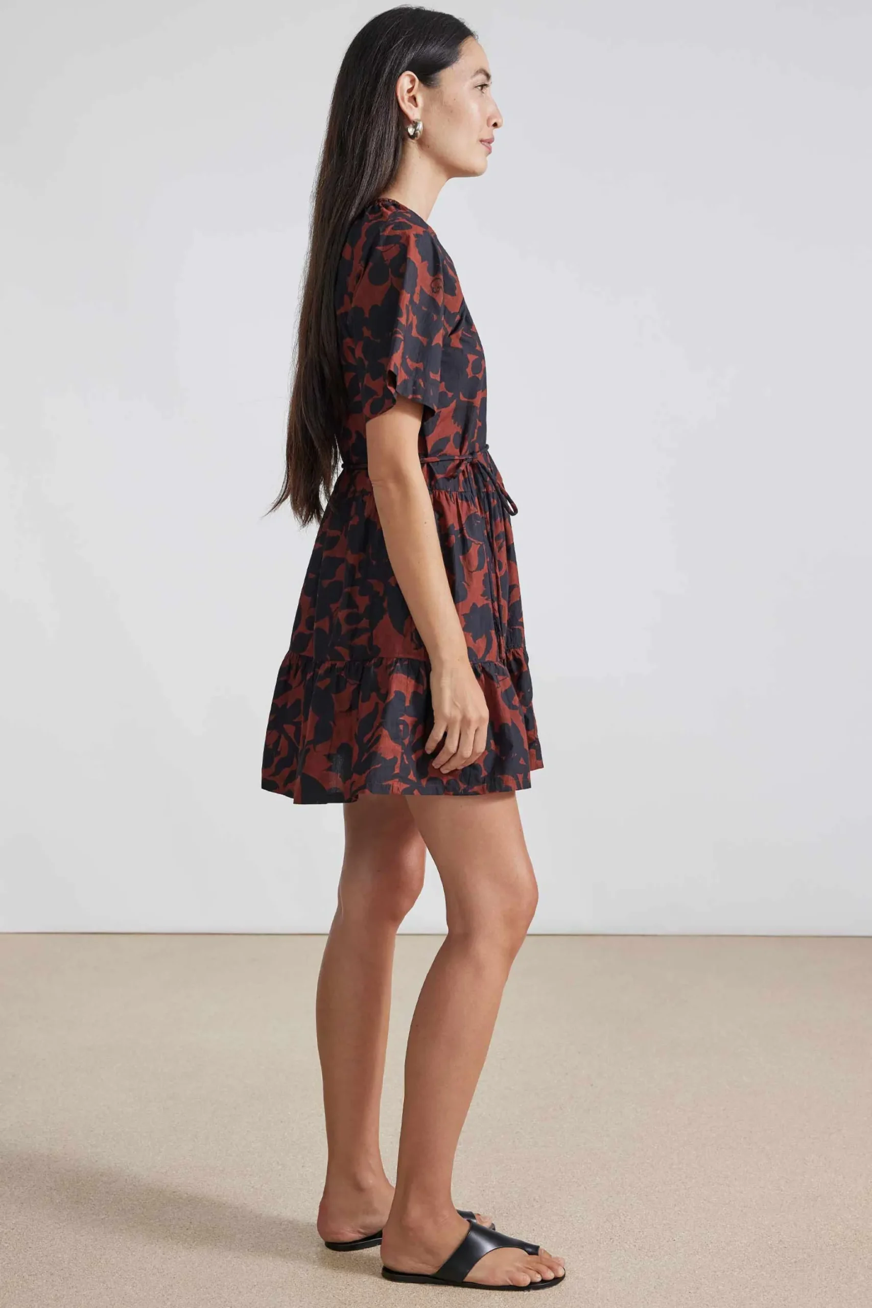 apiece_apart_saara_tiered_4.webp Dresses | Apiece Apart Saara Tiered Mini Dress Deep Botanic