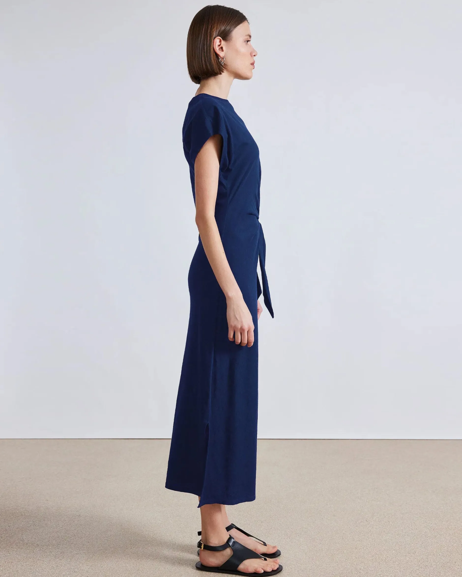 apiece_apart_vanina_cinch_1.webp Dresses | Apiece Apart Vanina Cinched Waist Dress Indigo