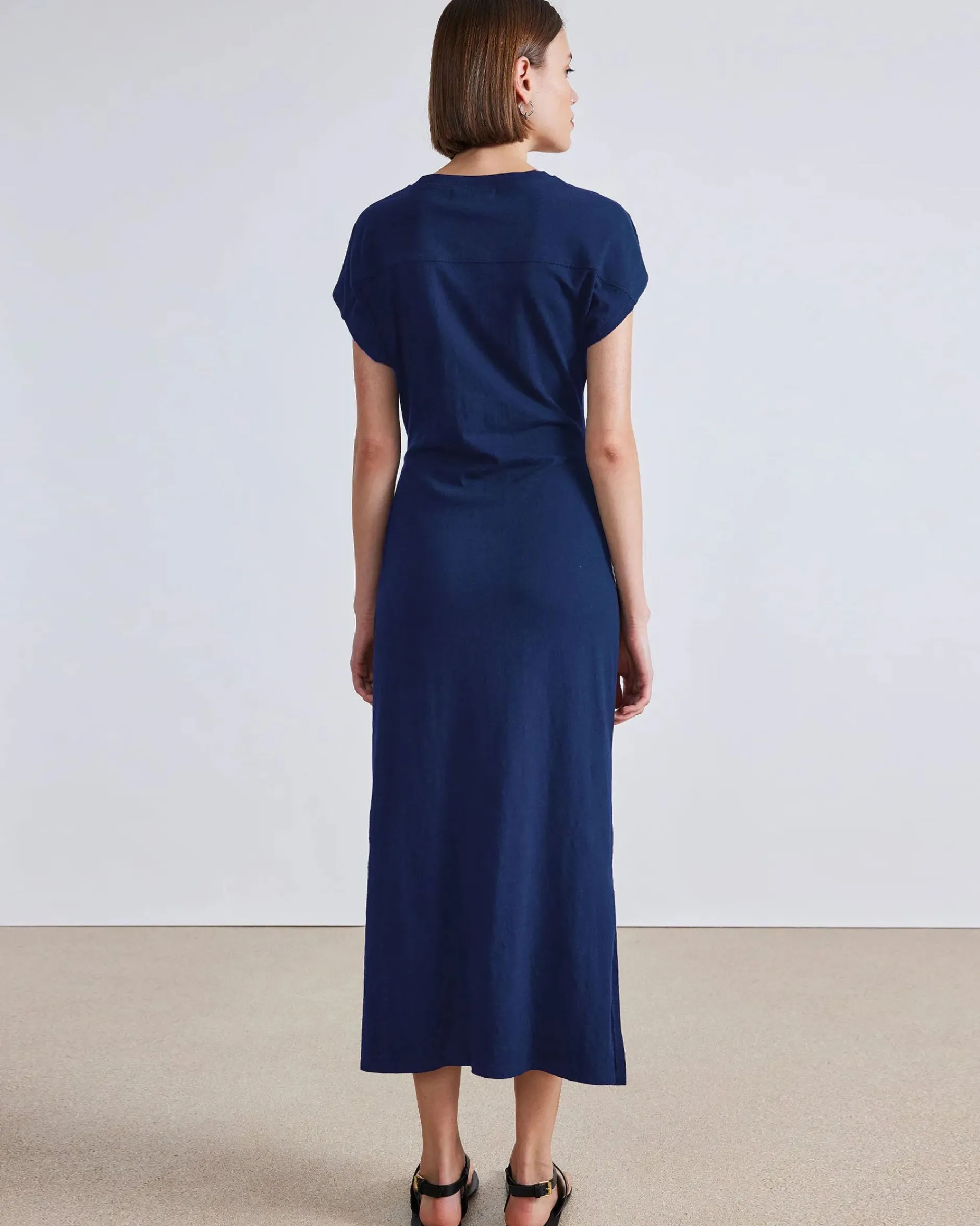 apiece_apart_vanina_cinch_2.webp Dresses | Apiece Apart Vanina Cinched Waist Dress Indigo