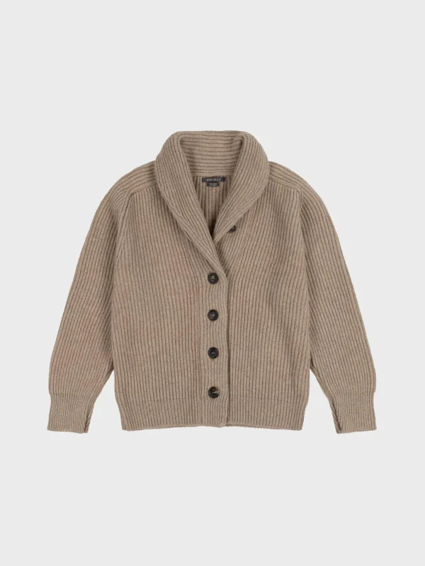 Sweaters | Begg x Co Mini Yacht Cardigan Brown Undyed