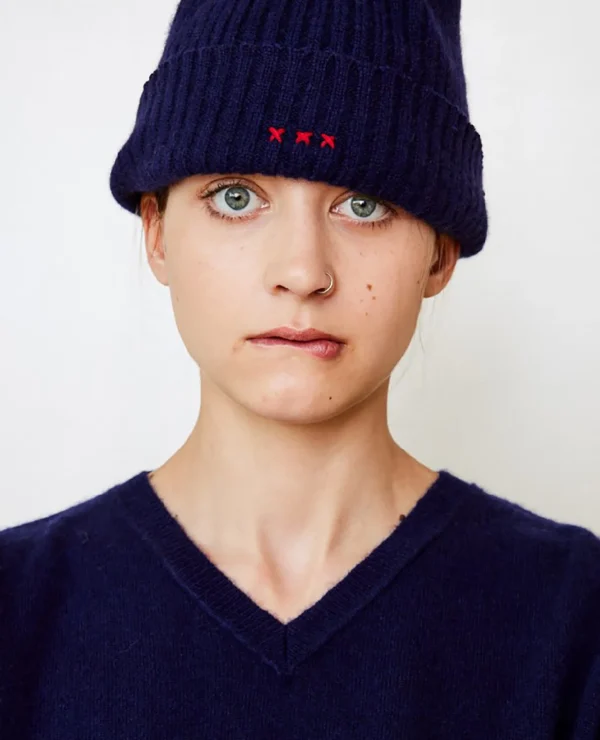 Hats | Brazeau Tricot Cashmere Knit Cap Sapphire