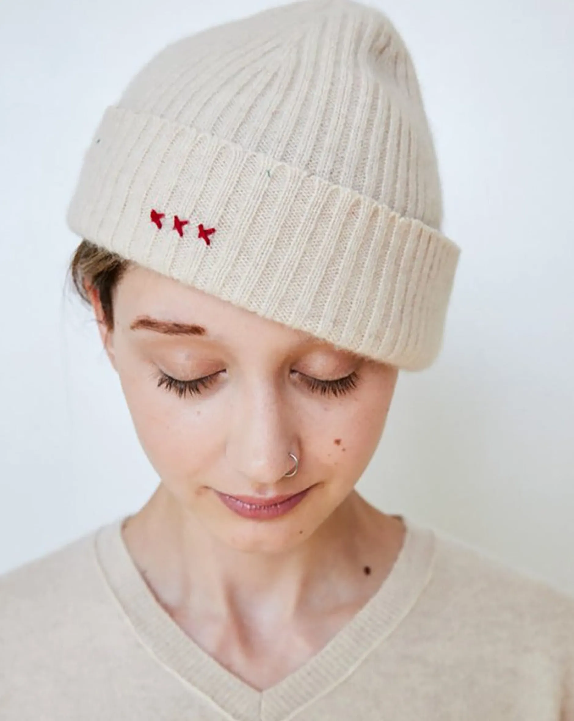 brazeau_tricot_cashmere_k_0.webp Hats | Brazeau Tricot Cashmere Knit Cap Tea Dip