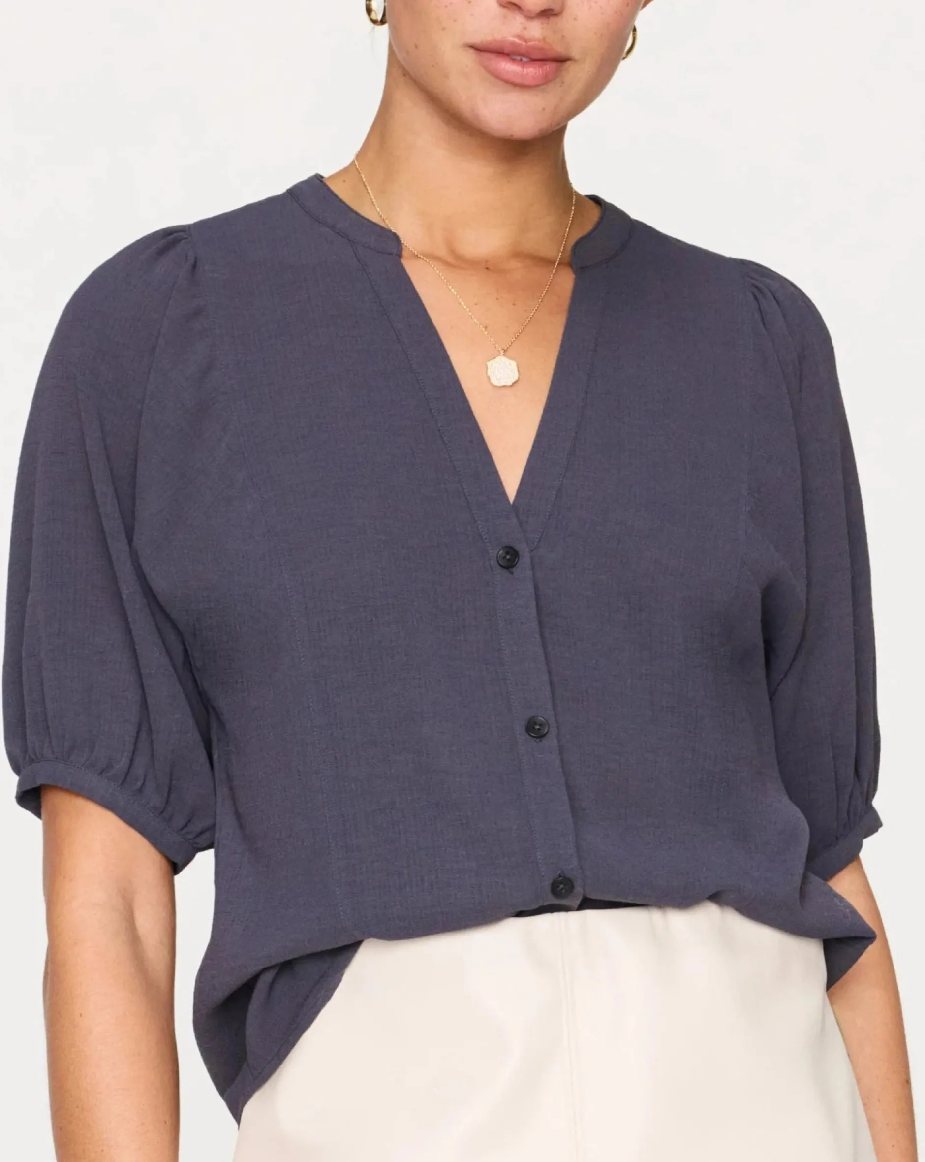 brochu_walker_east_blouse_0.webp Shirts + Tops | Brochu Walker East Blouse Slate