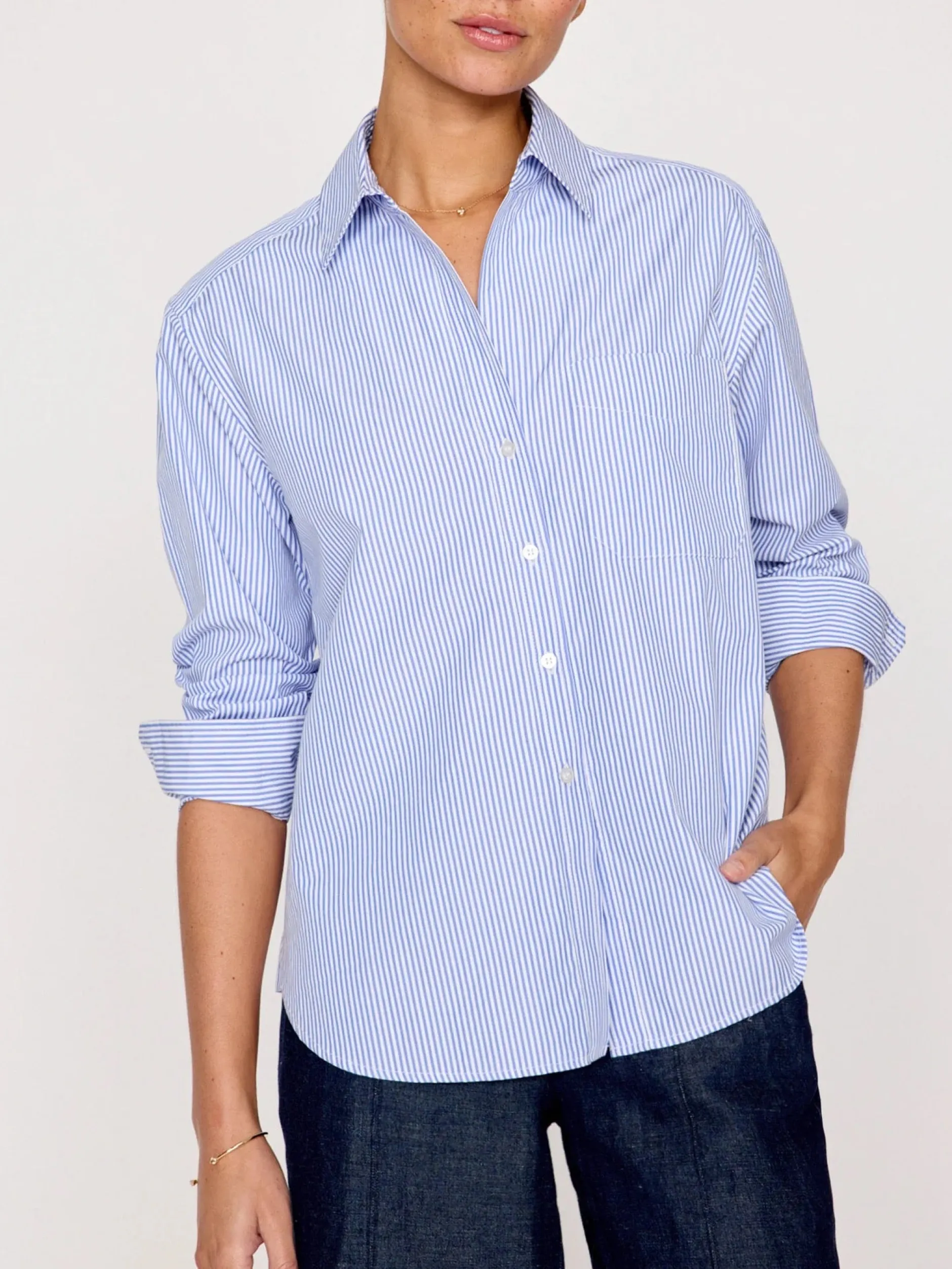 brochu_walker_everyday_sh_3.webp Shirts + Tops | Brochu Walker Everyday Shirt Blue Stripe