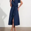 Dresses | Brochu Walker Fia Belted Dress Navy