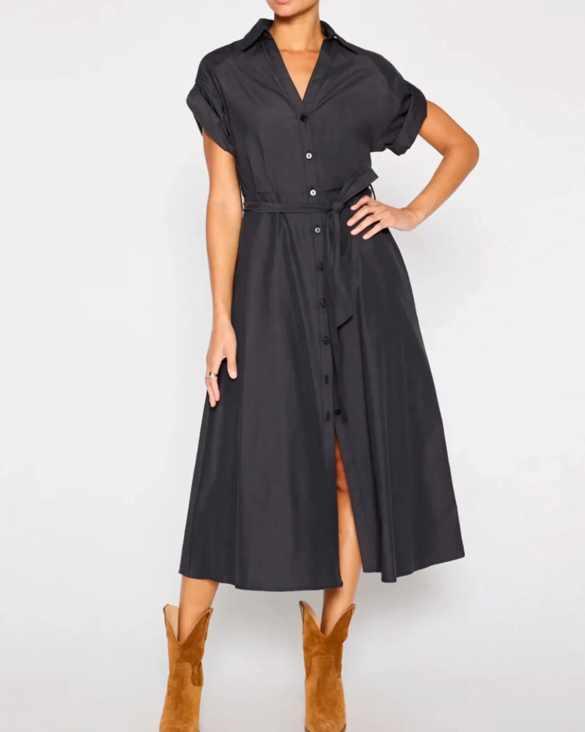 brochu_walker_fia_belted__0-2.webp Dresses | Brochu Walker Fia Belted Dress Washed Black