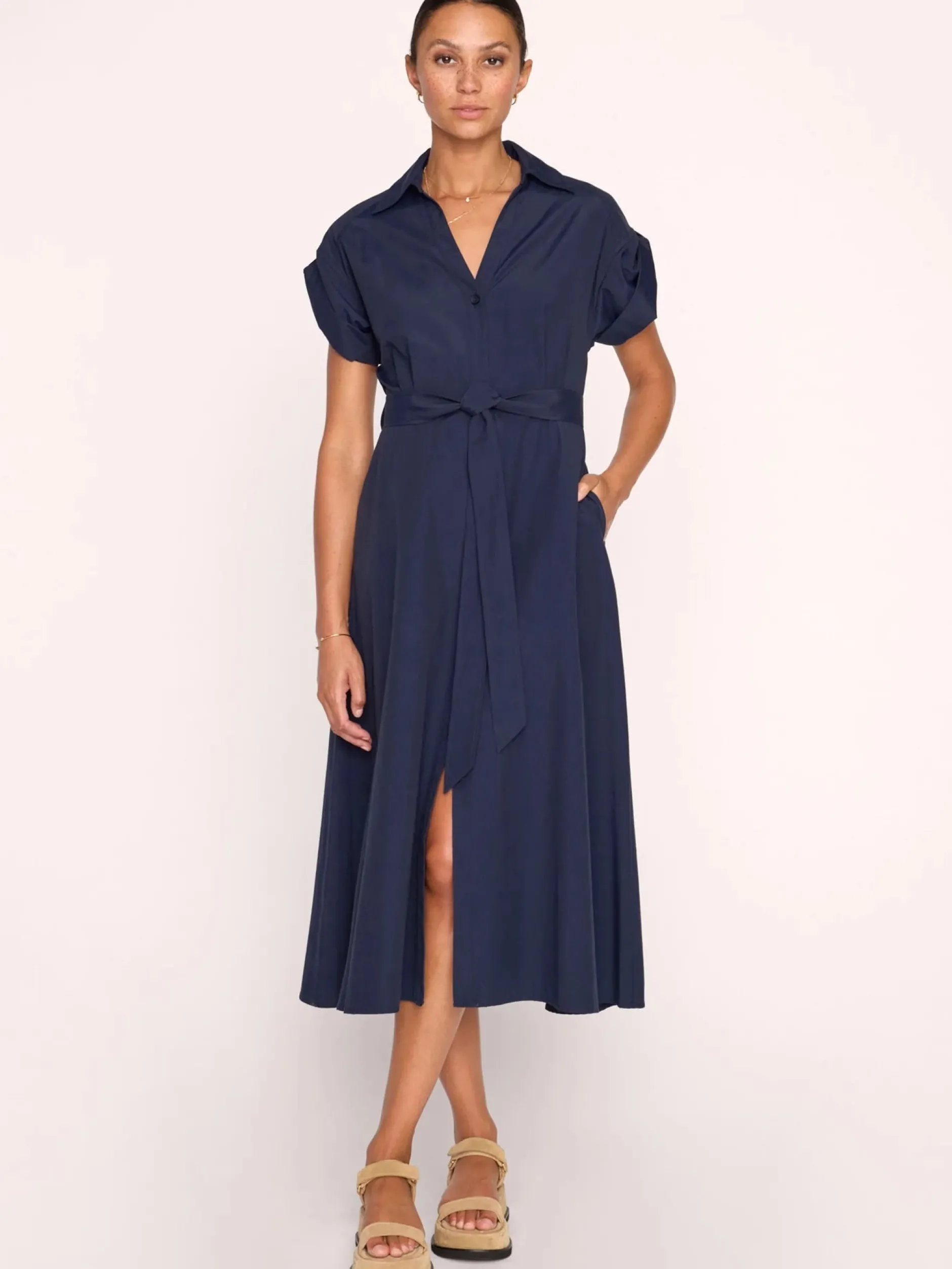 brochu_walker_fia_belted__1-1.webp Dresses | Brochu Walker Fia Belted Dress Navy