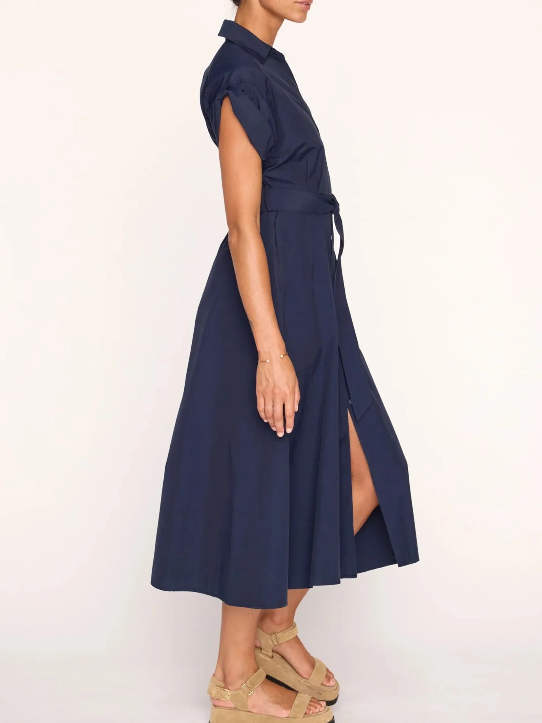 brochu_walker_fia_belted__2-1.webp Dresses | Brochu Walker Fia Belted Dress Navy