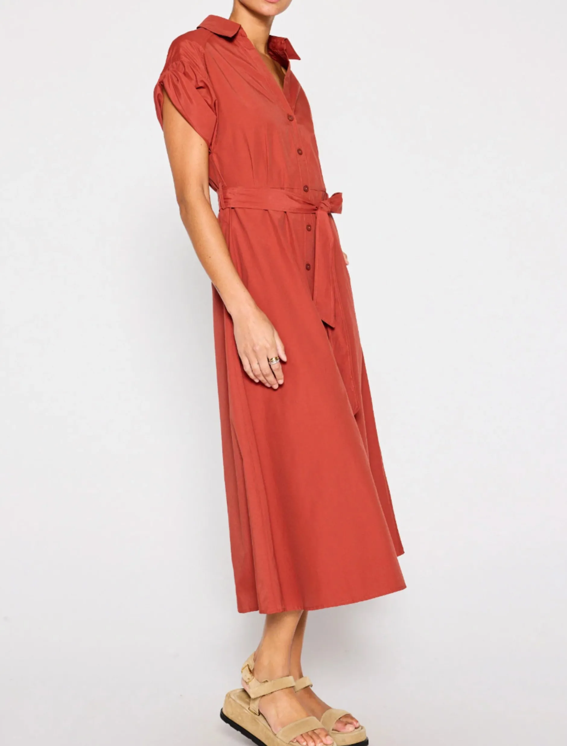 brochu_walker_fia_belted__3-4.webp Dresses | Brochu Walker Fia Belted Dress Tuscany