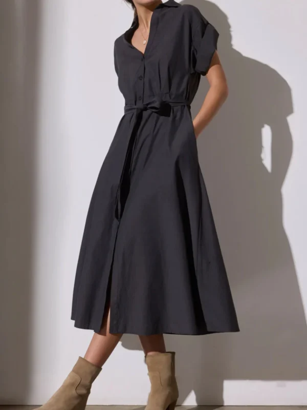 Dresses | Brochu Walker Fia Belted Dress Washed Black