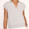 Shirts + Tops | Brochu Walker Jaia Polo Looker Grey Melange
