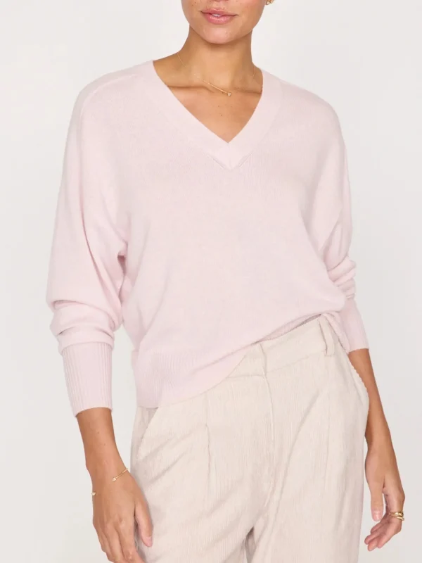 Sweaters | Brochu Walker Leia Vee Sweater Rose Quartz