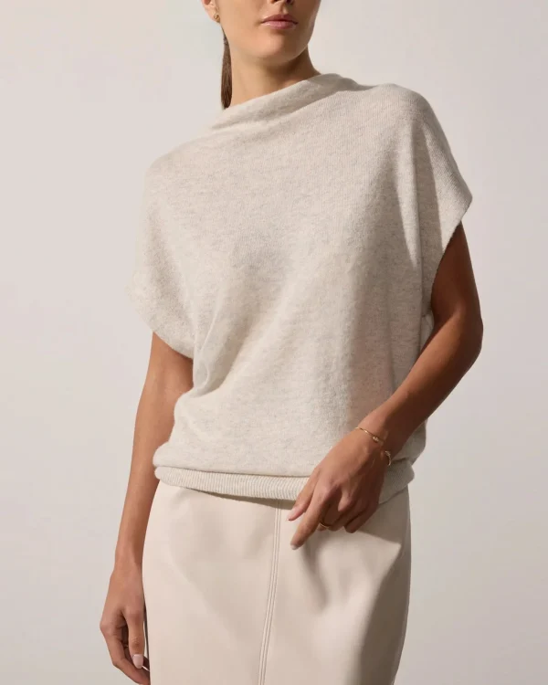 Sweaters | Brochu Walker Morten Funnel Neck Top Mist Melange