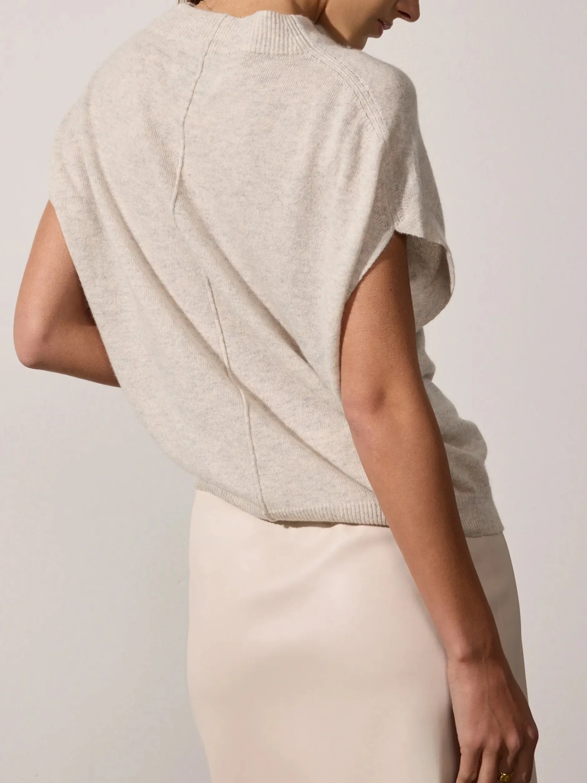 brochu_walker_morten_funn_1.webp Sweaters | Brochu Walker Morten Funnel Neck Top Mist Melange