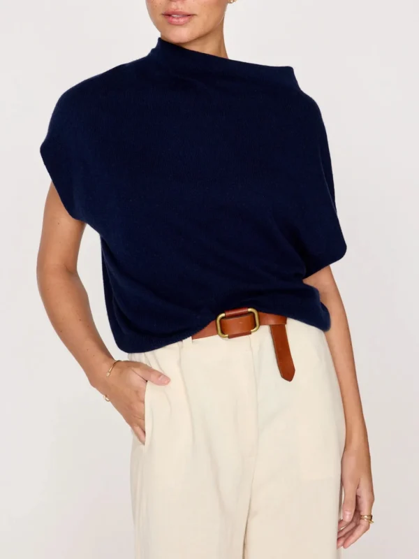 Sweaters | Brochu Walker Morten Funnel Neck Top Navy