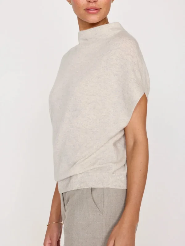 Sweaters | Brochu Walker Morten Funnel Neck Top Mist Melange