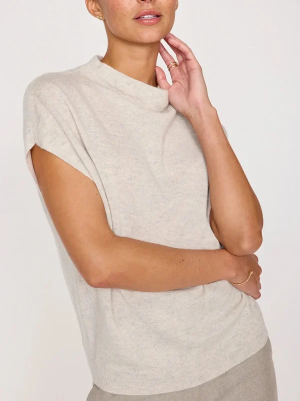 Sweaters | Brochu Walker Morten Funnel Neck Top Mist Melange