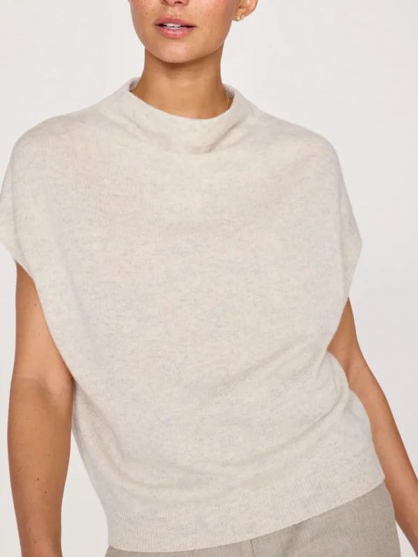 Sweaters | Brochu Walker Morten Funnel Neck Top Mist Melange