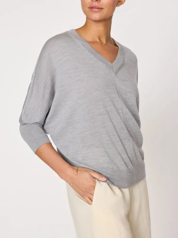 Sweaters | Brochu Walker Ursa Knit Top Mineral Grey Melange