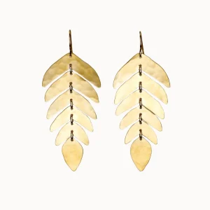 Jewelry | Carolyn Keys Jules Brass Earrings