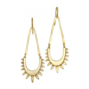 Jewelry | Carolyn Keys Luz Brass Earrings
