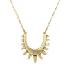 Jewelry | Carolyn Keys Luz Brass Necklace