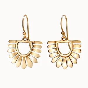 Jewelry | Carolyn Keys Osa Brass Earrings
