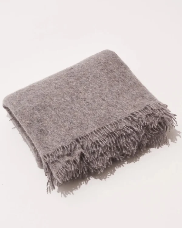 Scarves | Communitie Cashmere Felted Stole Grey Melange