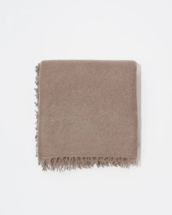 Scarves | Communitie Cashmere Felted Stole Dark Beige