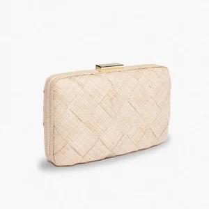 Bags | Thistle Hill Cosette Woven Straw Clutch