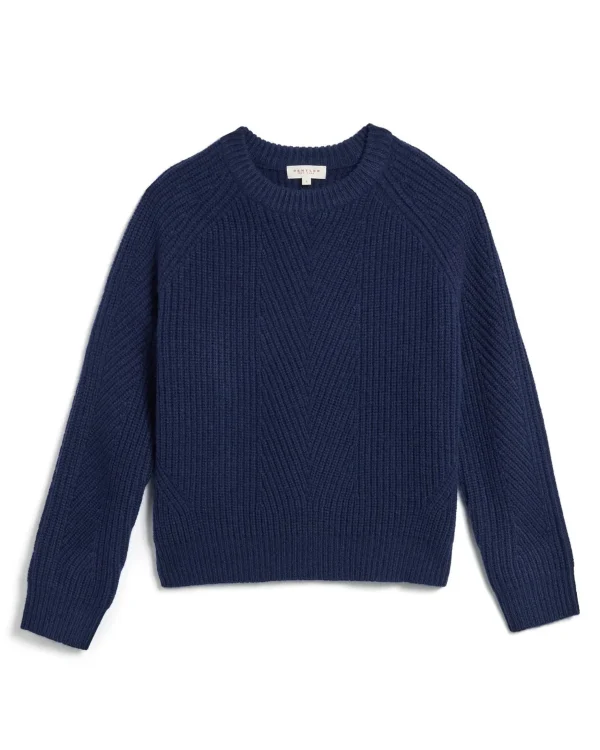 Sweaters | Demylee Chelsea Wool Sweater Navy