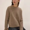 Sweaters | Demylee Chelsea Wool Sweater Heather Brown