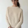 Sweaters | Demylee Daphne Washed Cotton Sweater Off White