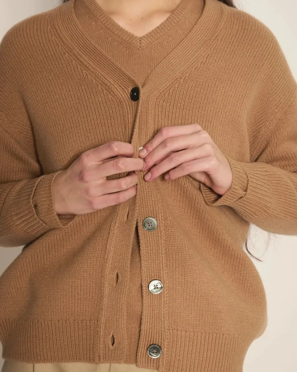 Sweaters | Demylee Elirch Cashmere Cardigan Camel