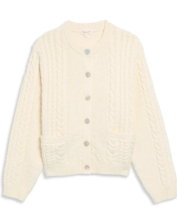 Sweaters | Demylee Esme Cotton Cardigan Natural