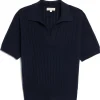 Sweaters | Shirts + Tops | Demylee Skylar Polo Cashmere Top Navy