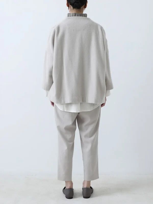 Outerwear | Evam Eva Cashmere Short Coat Grege